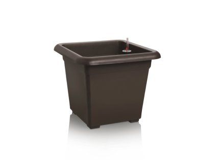 Květináč samozavlažovací QUATTRO AQUA PRO 40×40 hnědá